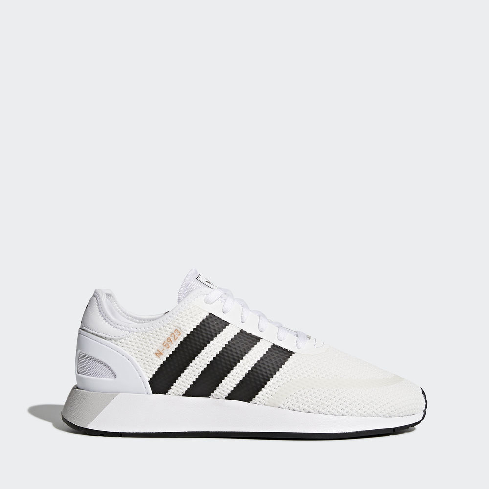 Adidas N-5923 - Originals γυναικεια - Ασπρα/Μαυρα/Γκρι,Μέγεθος: EU 36 – 54 2/3 (591EGKWJ)